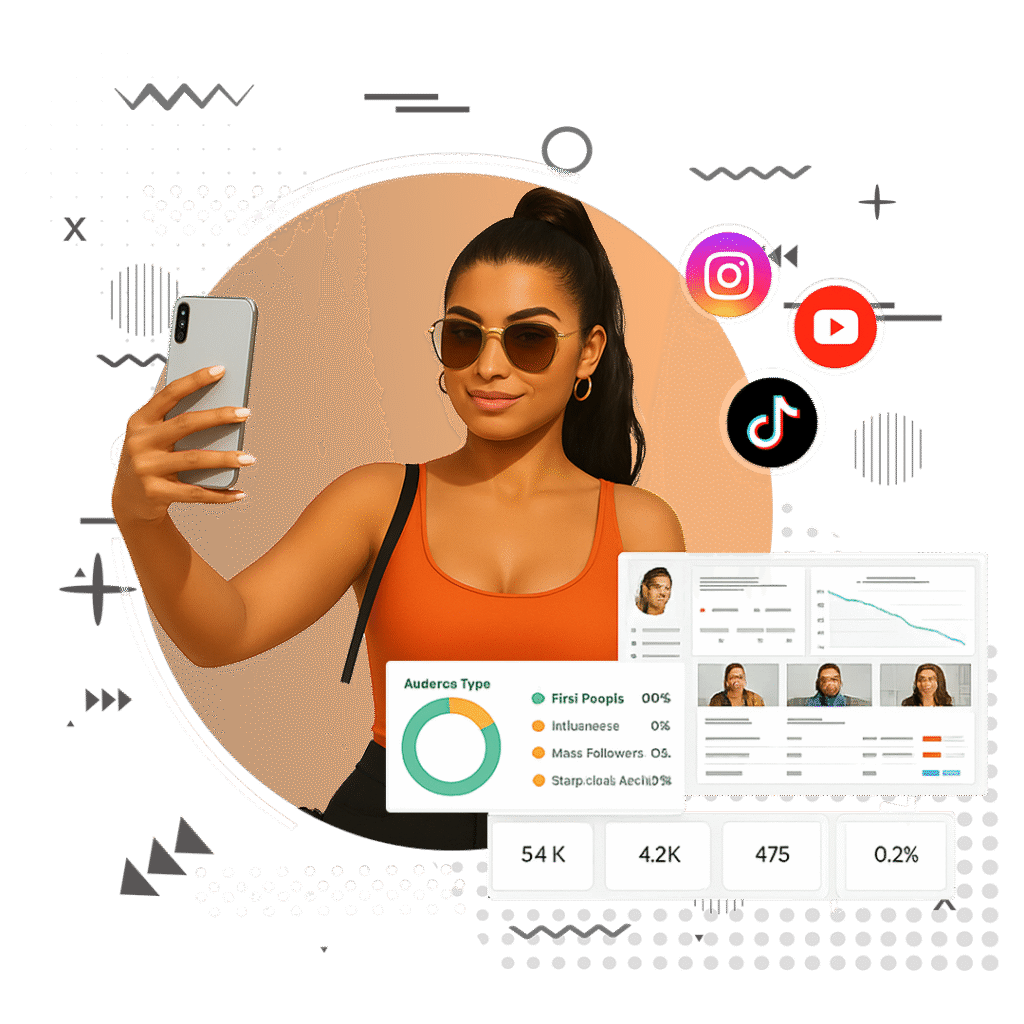 At Our Agency we think of us as the bridge between your brand and the right creators. We find influencers who genuinely fit your vibe, we manage the entire campaign, handle the boring paperwork, and track results — so you just sit back and see your brand growth.